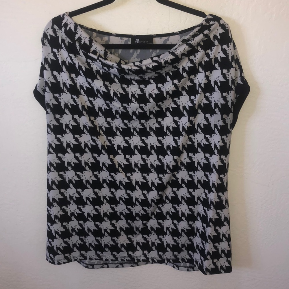 Houndstooth Blouse
